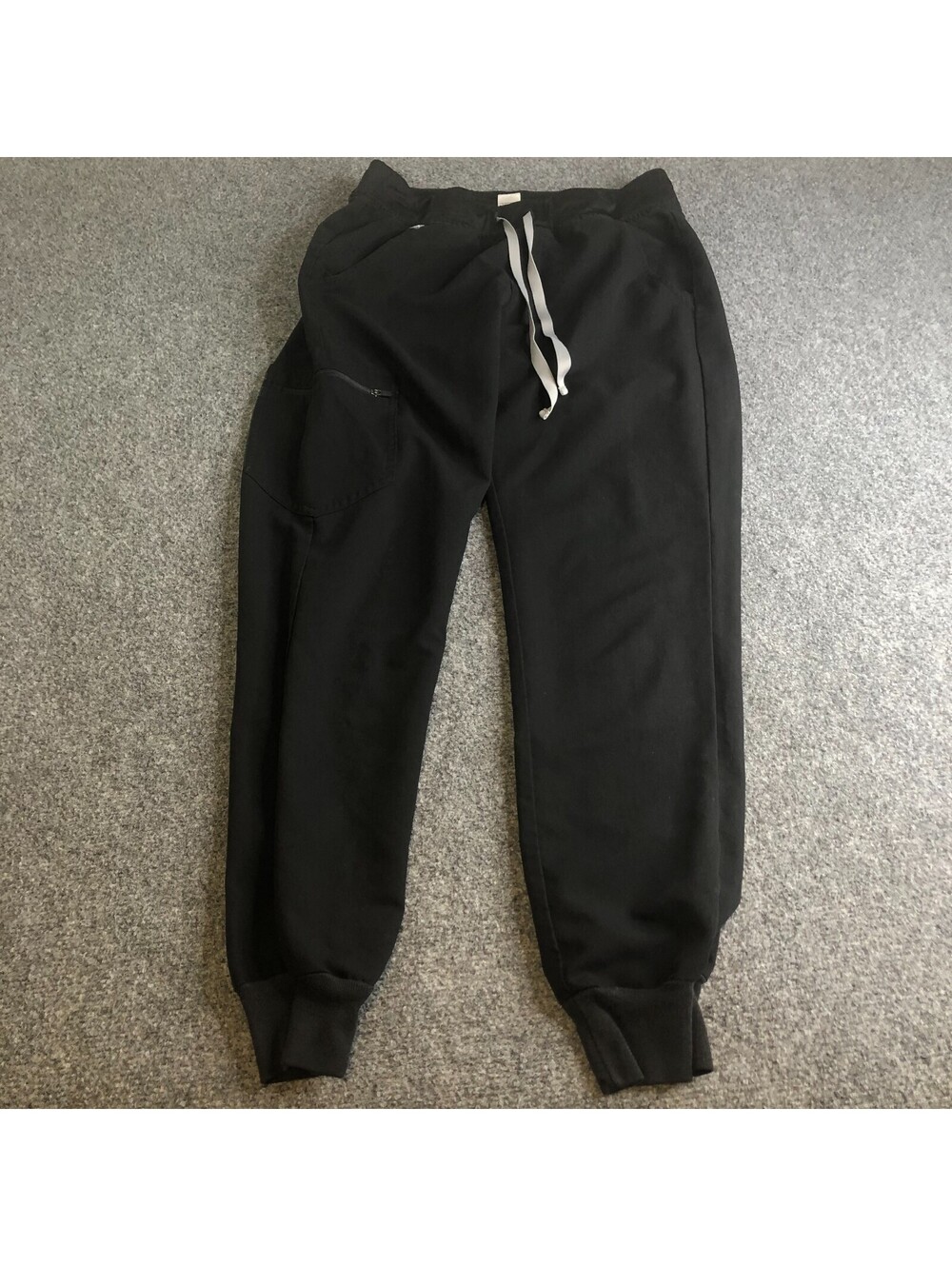 FIGS Zamora Jogger Scrub Pants Size Small Black W18SW2005 Medical Nurse